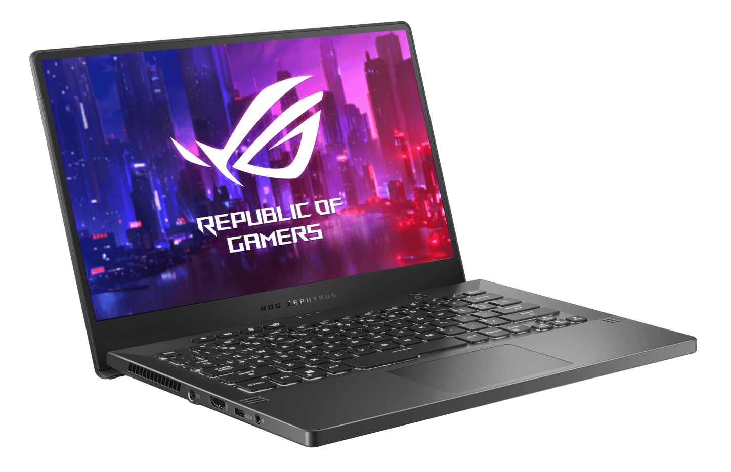 Notebook Gamer ROG Zephyrus G14 GA401IHR-HZ045T AMD RYZEN 7-4800HS - Ram 8GB DDR4 - 512SSD M.2 - GTX 1650 4GB - W10 - 14 FHD 144HZ - Soundata S.A.